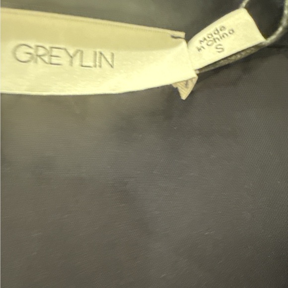 Greylin Blue Jumpsuit with Waist Tie and Short Sleeves - Picture 6 of 10